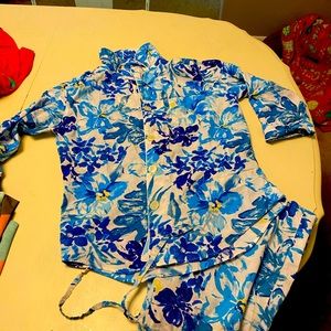 Ralph Lauren Pajamas-  Small with matching capri length bottoms